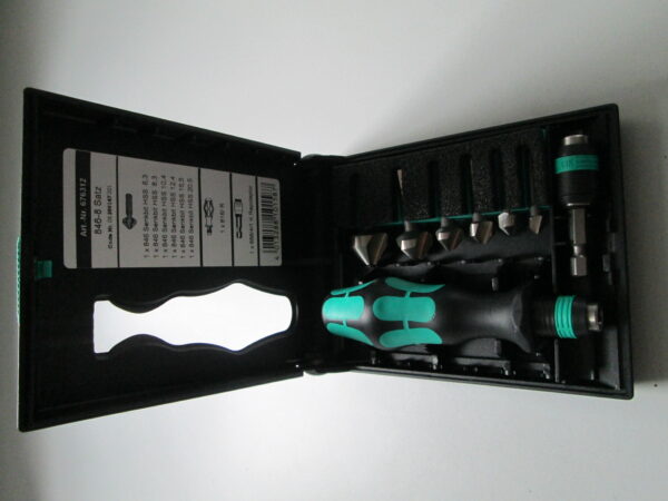 Wera Kegelsenker Bits 8-teilig in Kassette – Bild 2